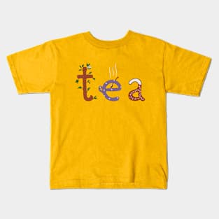 Lettering tea Kids T-Shirt